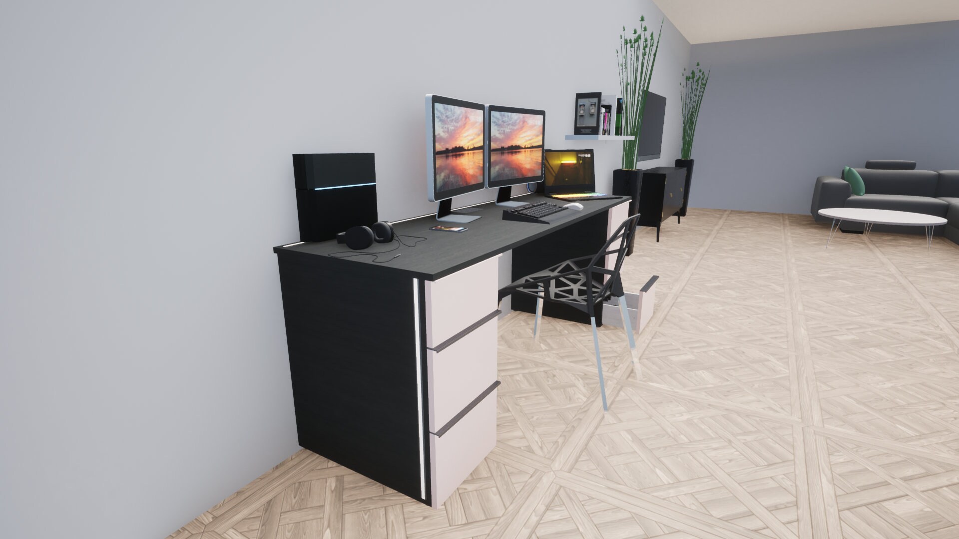 bureau Avec Éclairage