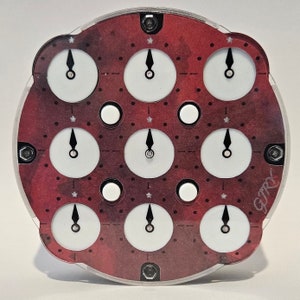 Watercolor GJRY Inserts | Rubik‘s Clock Cover | Qiyi Clock Inserts
