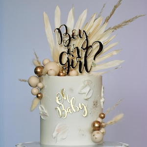 Oh Baby or Boy or Girl Cake Topper, Cake Charm, Baby Shower, Gender Reveal, Choose your color, Choose your size