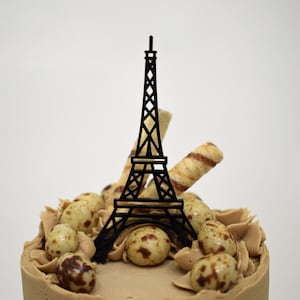 Adorno para tarta de la Torre Eiffel, París, Francia, adorno para tarta parisino, varios colores disponibles