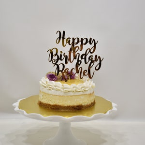 Custom Cake Topper, Acrylic, Choose Message & Font, 16 Colors Available image 10