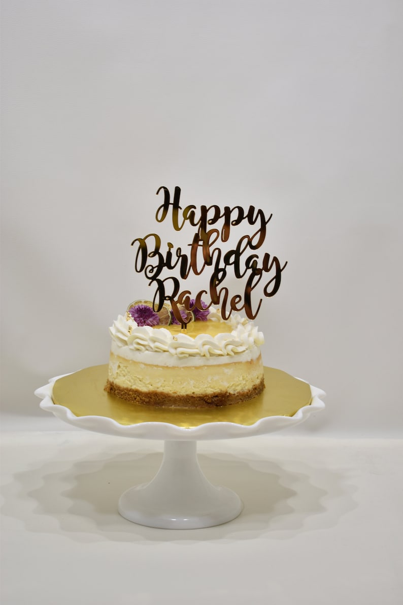 Custom Cake Topper, Acrylic, Choose Message & Font, 16 Colors Available image 10