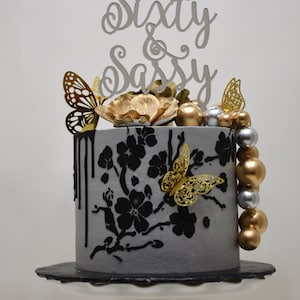 Custom Cake Topper, Acrylic, Choose Message & Font, 16 Colors Available image 7