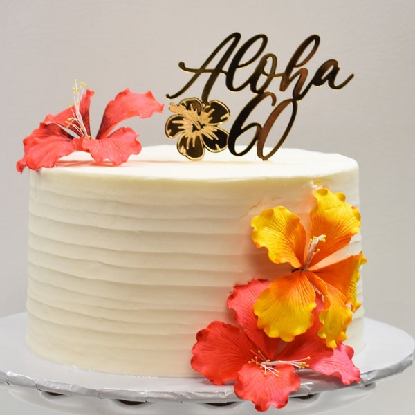 Hawaiian Cake Topper Etsy
