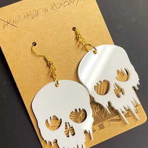 Dripping Skull Earrings | Choose Your Color | Lots of Colors Available