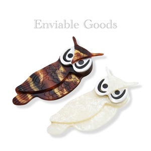 Acrylic Owl Brooch - Cute Bird Pin for Trendy Fashion and Nature Lovers