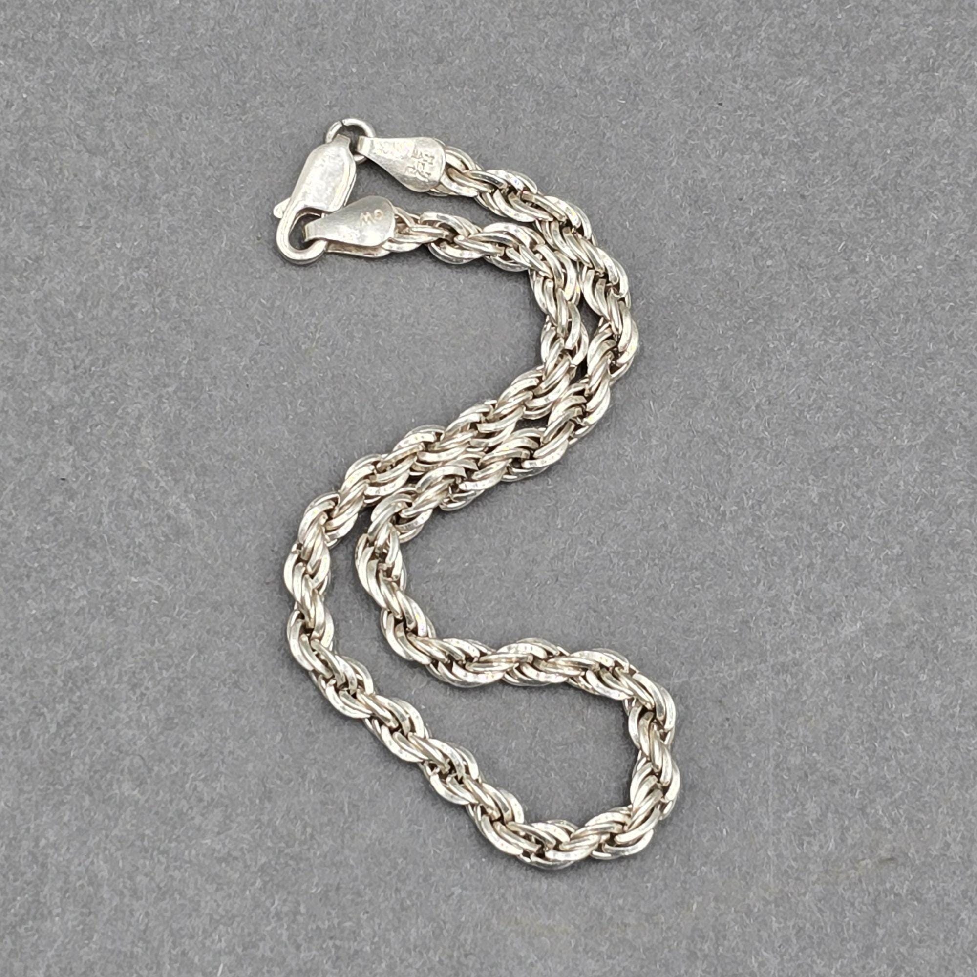 Vintage Italy 925 Silver Bracelet - Etsy
