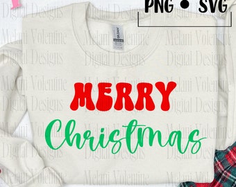 Frohe Weihnachten SVG, Frohe Weihnachten PNG, Retro Weihnachten svg, Weihnachten Sublimation Shirt SVG, Weihnachten png, Sublimation Design, geschnitten Datei