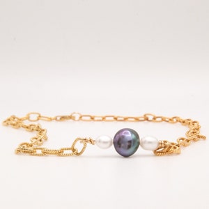 Freshwater Pearl Bracelet: 14k Gold Filled Jewelry