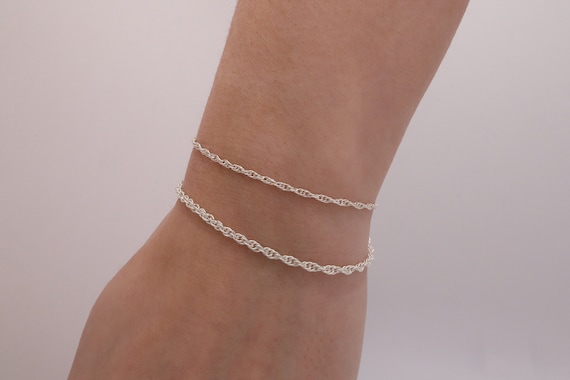 Thick DNA Chain 925 Sterling Silver Bracelet: Handcrafted Thick DNA Chain 925 Sterling Silver Bracelet: Handcrafted