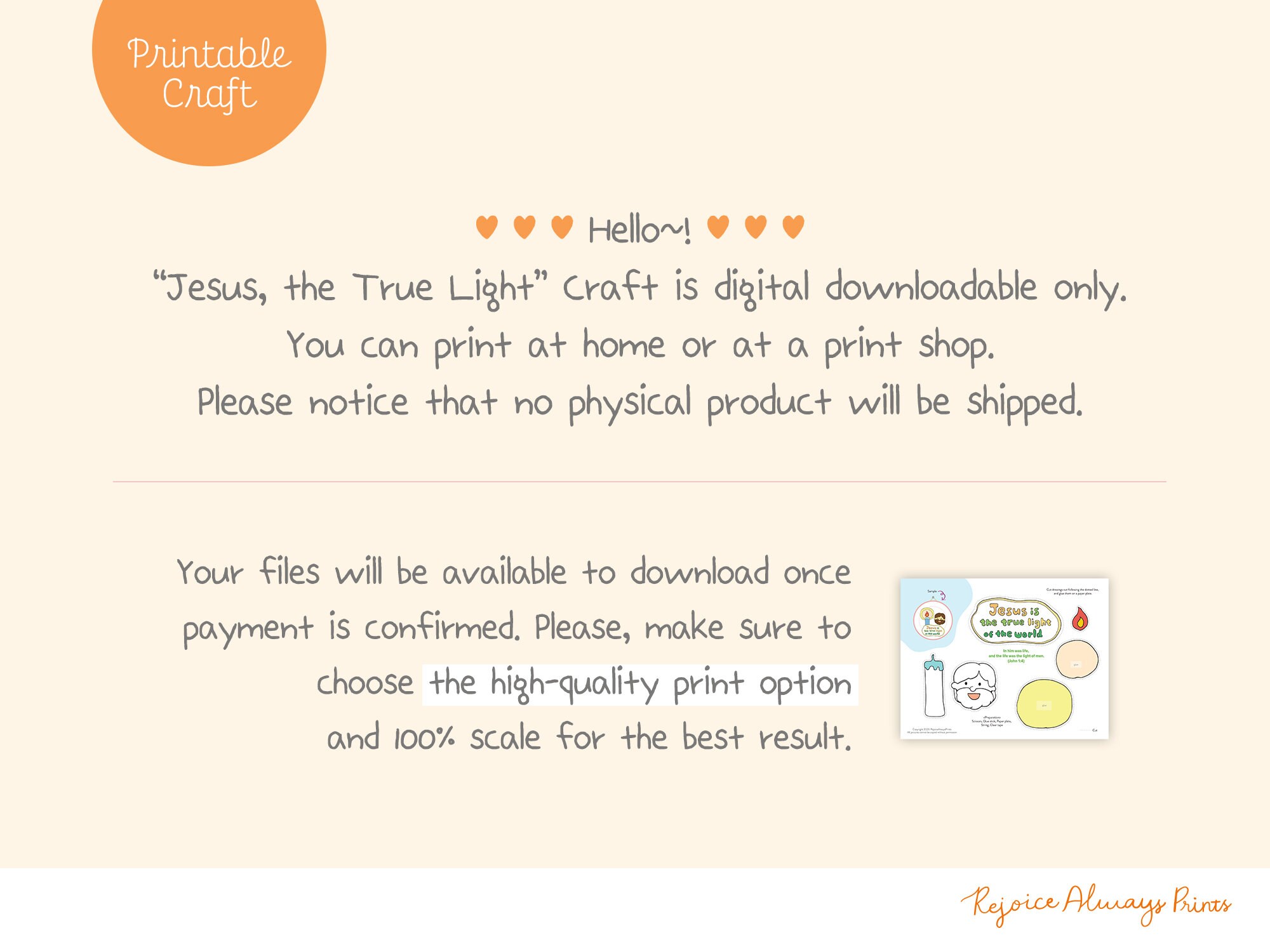 Light of the World Craft, Sunday School Printable, Christian Kids ...