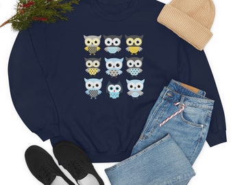 Womens Owl Crewneck Sweatshirt: Cozy Fall Fashion