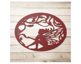 Garden Fairy Metal Wall Art