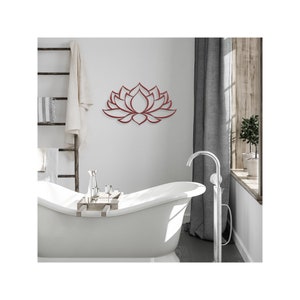 Lotus Flower Metal Wall Art