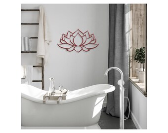 Lotus Flower Metal Wall Art