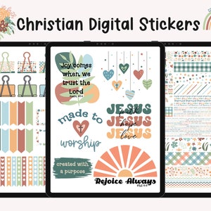 Christian digital planner, faith digital stickers, Goodnotes stickers faith,bible GoodNotes stickers, Bible Digital Planner, Bible Stickers