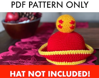 Crochet Pattern - Four Star Ball Baby Hat (PDF Pattern Only - Does Not Include The Physical Hat Or Materials!)