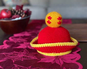 Four-Star Crochet Hat (Multiple Sizes Available)