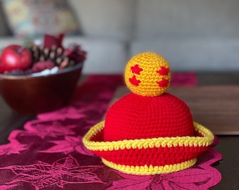 Four-Star Crochet Hat (Multiple Sizes Available)