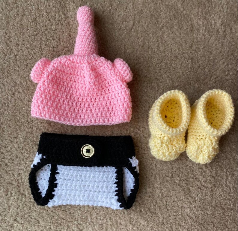 Crochet Majin Buu Inspired Diaper Cover Baby Set multiple - Etsy