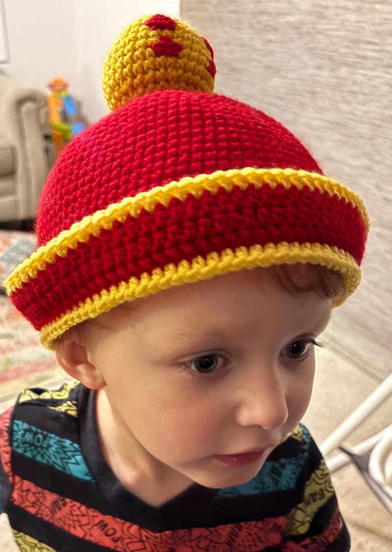 Four-Star Crochet Hat (Multiple Sizes Available) zdjęcie 3