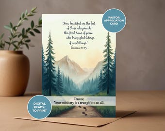 Youth Pastor Blessing Printable Card Christian Pastor Appreciation Card Thank You Minister Prayer Church Leader Encouragement Ordination