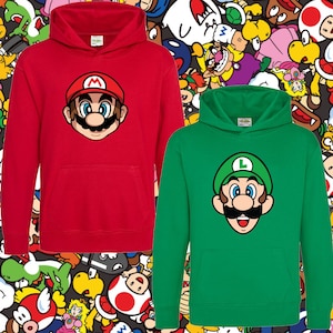 Super Mario Pullover Anime Hoodie Sweatshirt Hooded Sweater Unisex Casual  Tops