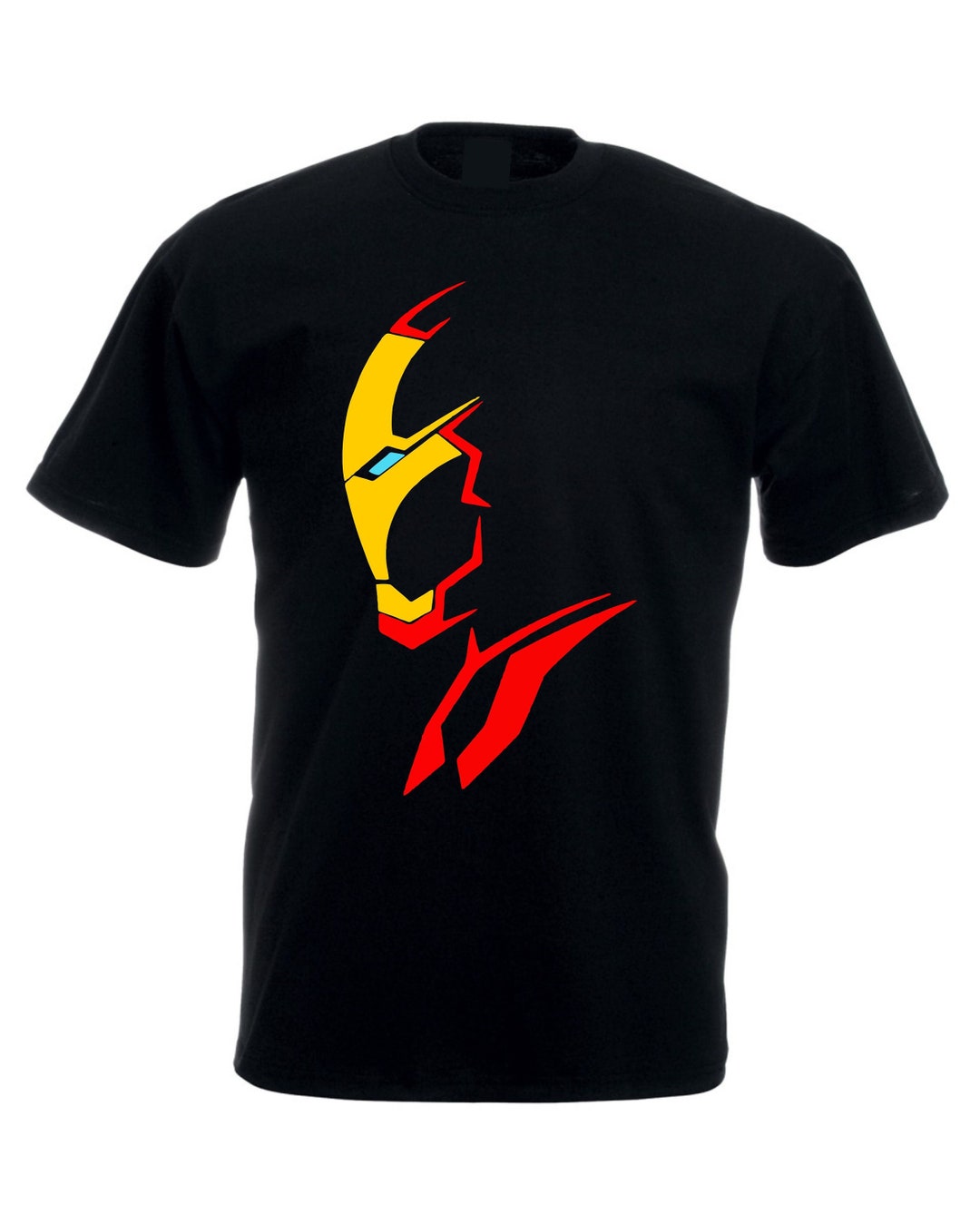 Marvel Short Sleeve T-Shirt Iron Man In Action In City Light Discharge main image 1