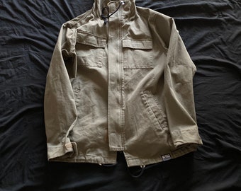 Vintage parka capuchon militaire stijl jas