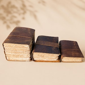 600 Seiten Großes Leder Journal für Männer Frauen Vintage Inspiriertes Notizbuch Handgefertigtes Grimoire Ledergebundenes Tagebuch für Schriftsteller und Künstler