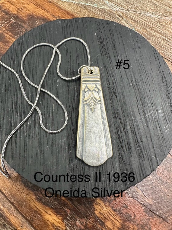 Vintage Silverware Spoon Pendant, Necklace, Mothe… - image 6