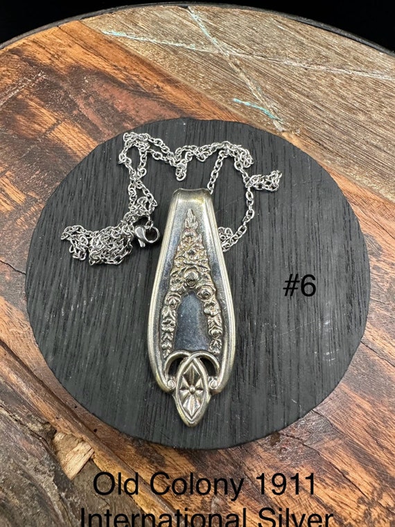 Vintage Silverware Spoon Pendant, Necklace, Mothe… - image 7