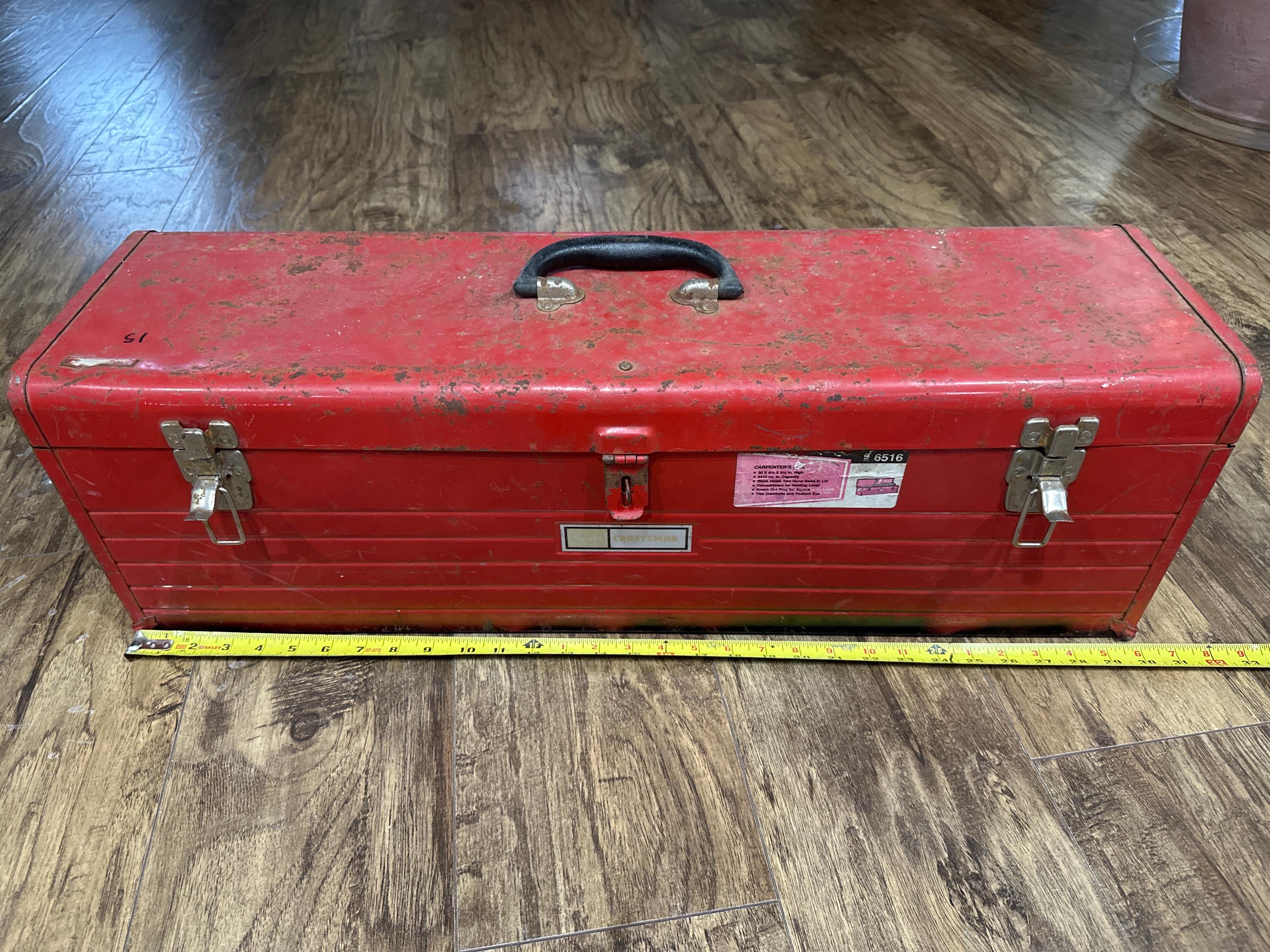 Craftsman Tool Box Red Older - Etsy