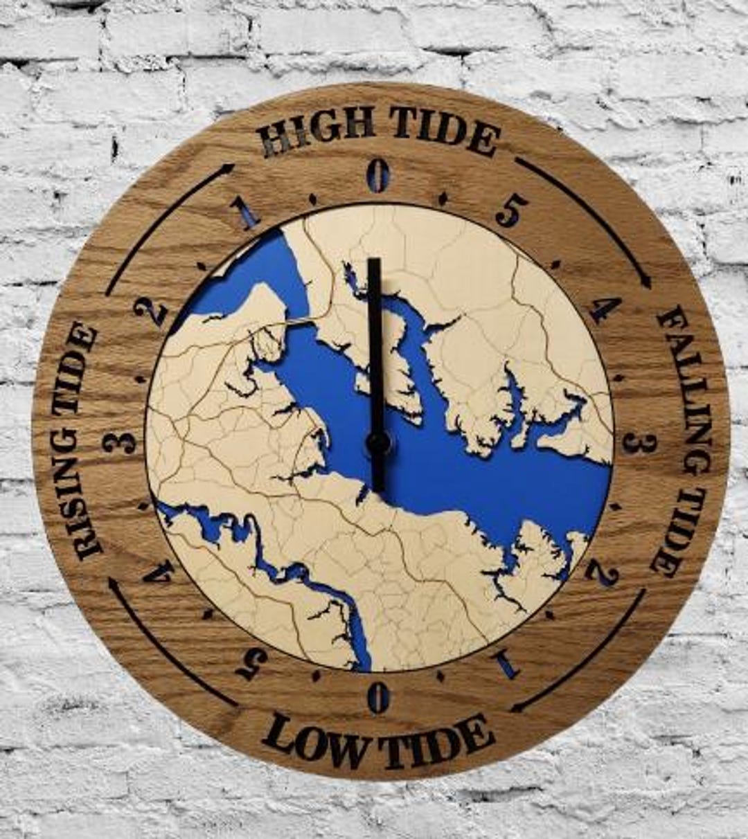 The Colonial Beach VA Tide Clock! Etsy