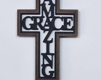 Amazing Grace 3D Cross Digital File