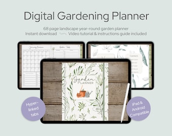 Gartenplaner, Gartenjournal, Digitaler Gartenplaner, Pflanzenjournal, Gartengeschenk, Gartenjournal, Gartenplaner, Goodnotes