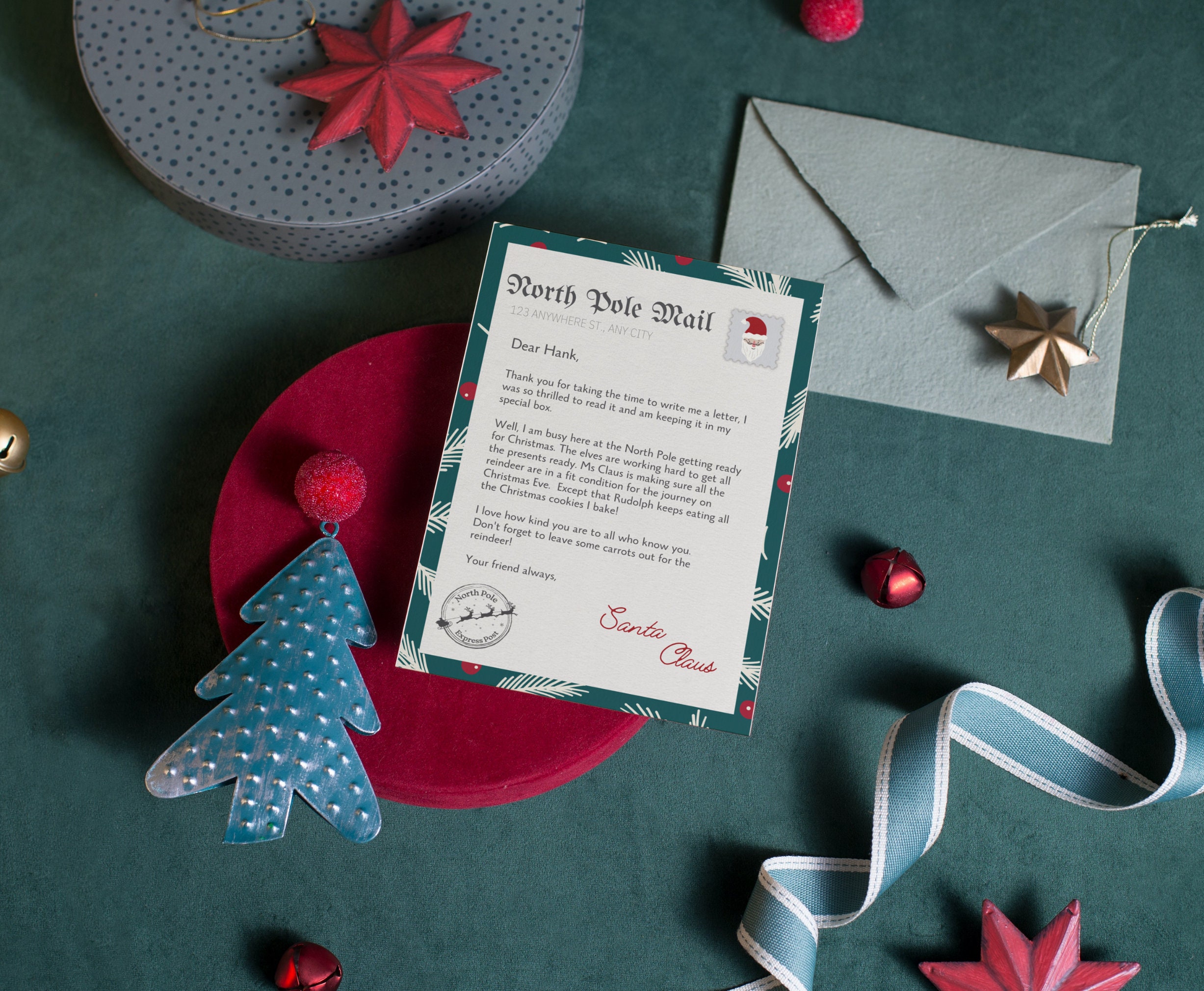 Letter From Santa, Editable Personalized Letter From Santa Claus ...
