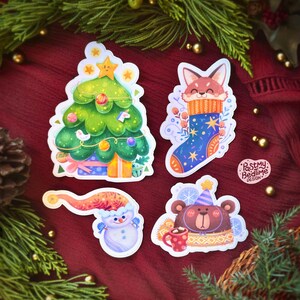 Vinylstickerpakket kerstbos