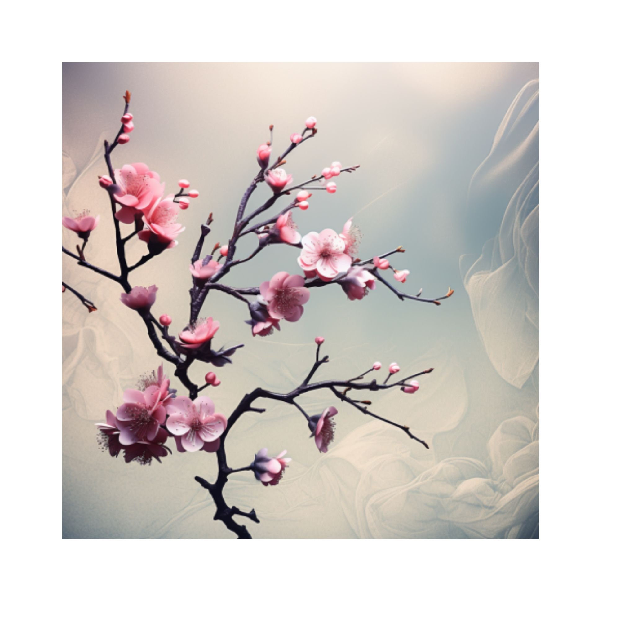 10 Cherry Blossom Branch Overlays Whimsical Cherry Blossom Etsy