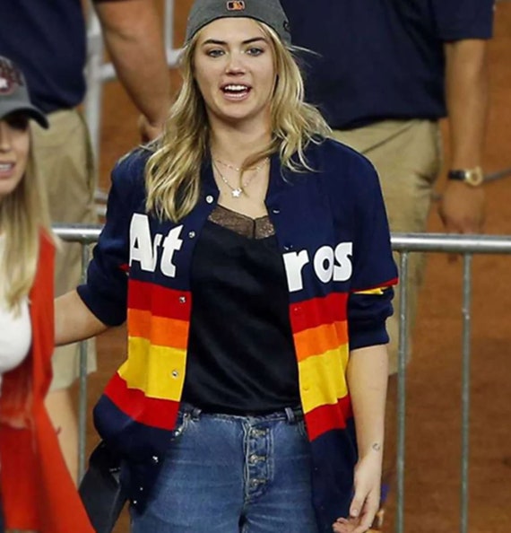 Kate Upton Baseball Team Houston Astros Blue Jacket - The Movie