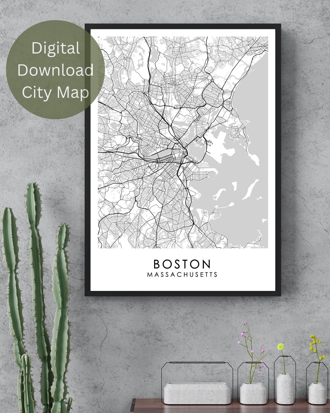 BOSTON MAP PRINT Boston Map Poster - Il 1080xN.4495304333 Mygi 