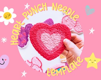 Punch Needle Template, Mug Rug, Punch Needle Pattern, Punch Needle, , PNG Pattern, Yarn Art