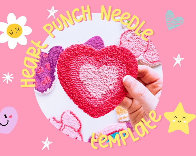 Punch Needle Template, Mug Rug, Punch Needle Pattern, Punch Needle, , PNG Pattern, Yarn Art