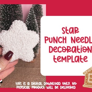 Christmas Punch Needle Template, Christmas Crafts , Punch Needle Pattern, Punch Needle, , PNG Pattern, Yarn Art, Christmas Decor