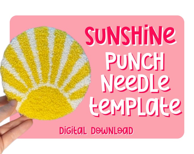 Punch Needle Template, Mug Rug, Punch Needle Pattern, Punch Needle, , PNG Pattern, Yarn Art