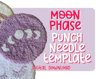 Punch Needle Template, Mug Rug, Punch Needle Pattern, Punch Needle, , PNG Pattern, Yarn Art