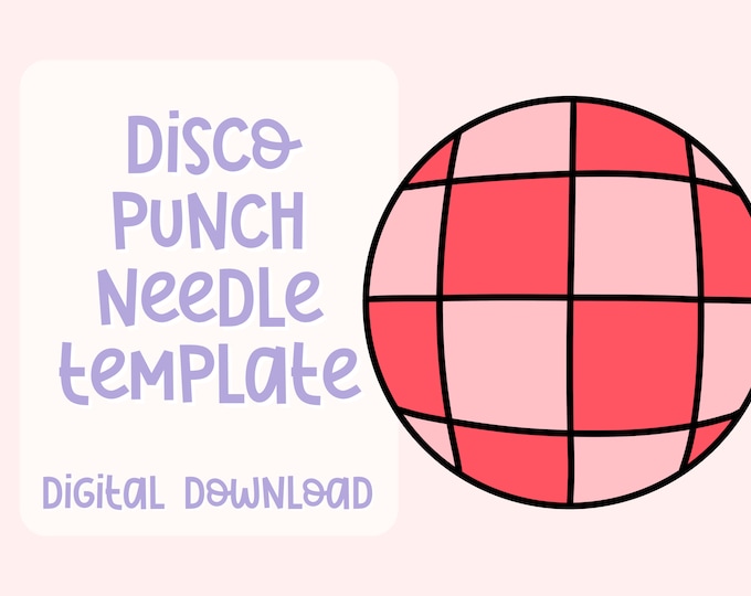 Easy Punch Needle Template, Mug Rug for Yarn Art #PunchNeedlePattern