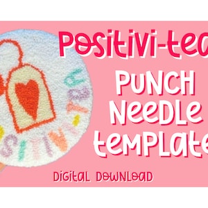 Punch Needle Template, Mug Rug, Punch Needle Pattern, Punch Needle, , PNG Pattern, Yarn Art