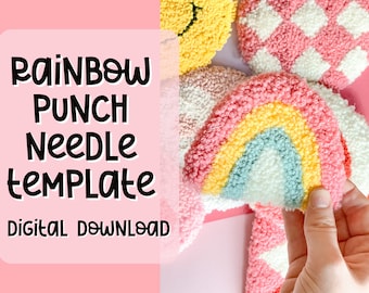 Punch Needle Template, Mug Rug, Punch Needle Pattern, Punch Needle, , PNG Pattern, Yarn Art