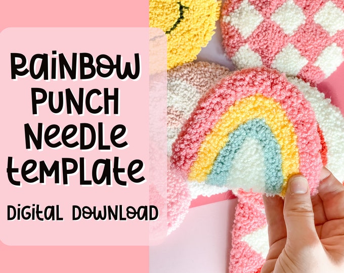 Punch Needle Template, Mug Rug, Punch Needle Pattern, Punch Needle, , PNG Pattern, Yarn Art